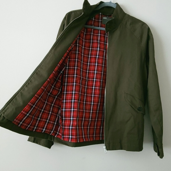 ASOS Jackets & Coats Mens Asos Army Green Full Zip Bomber Jacket